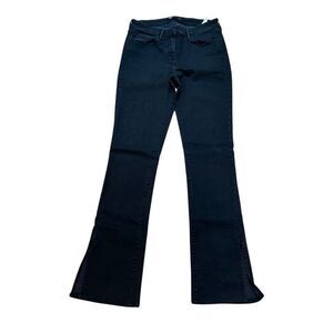 3 x 1 Split Seal Bell Skinny Flare Black Jeans. Size 29